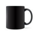 Black cup of tea - vector Royalty Free Stock Photo